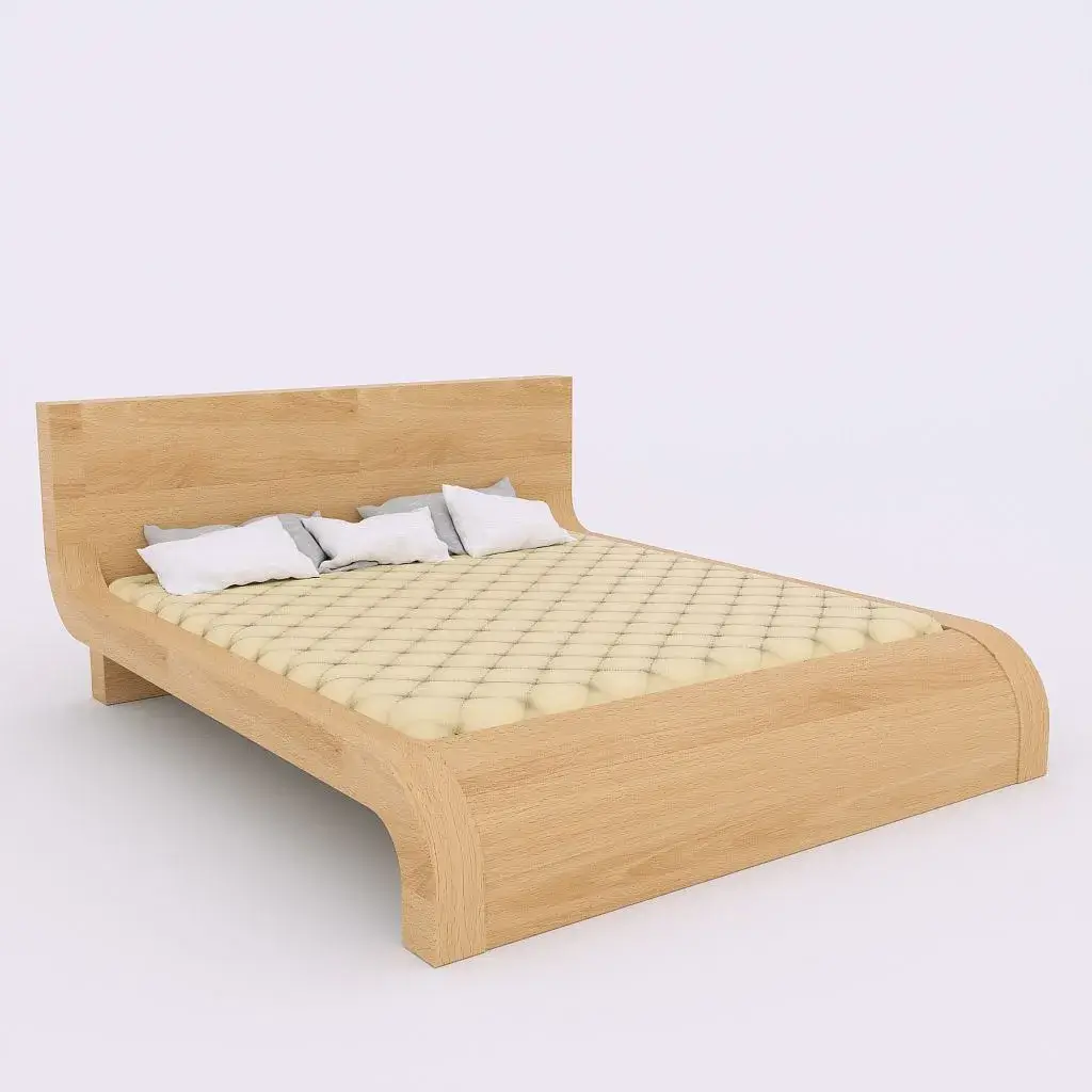 Solid Beech Bed - Unigue Design